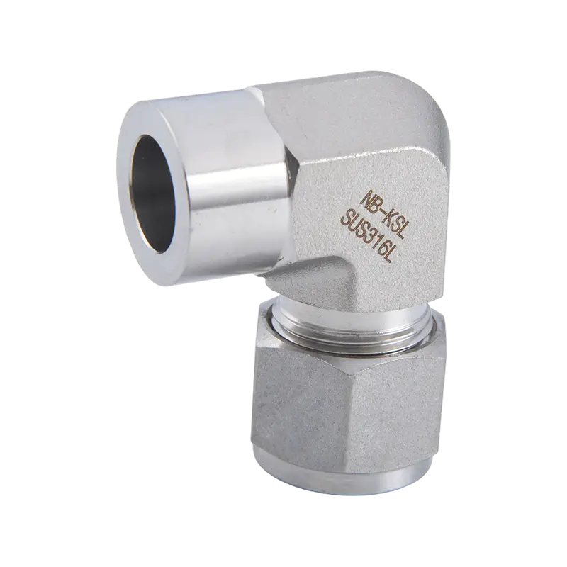 316L Stainless Steel Compression fitting type TUBE pipe socket welding elbow