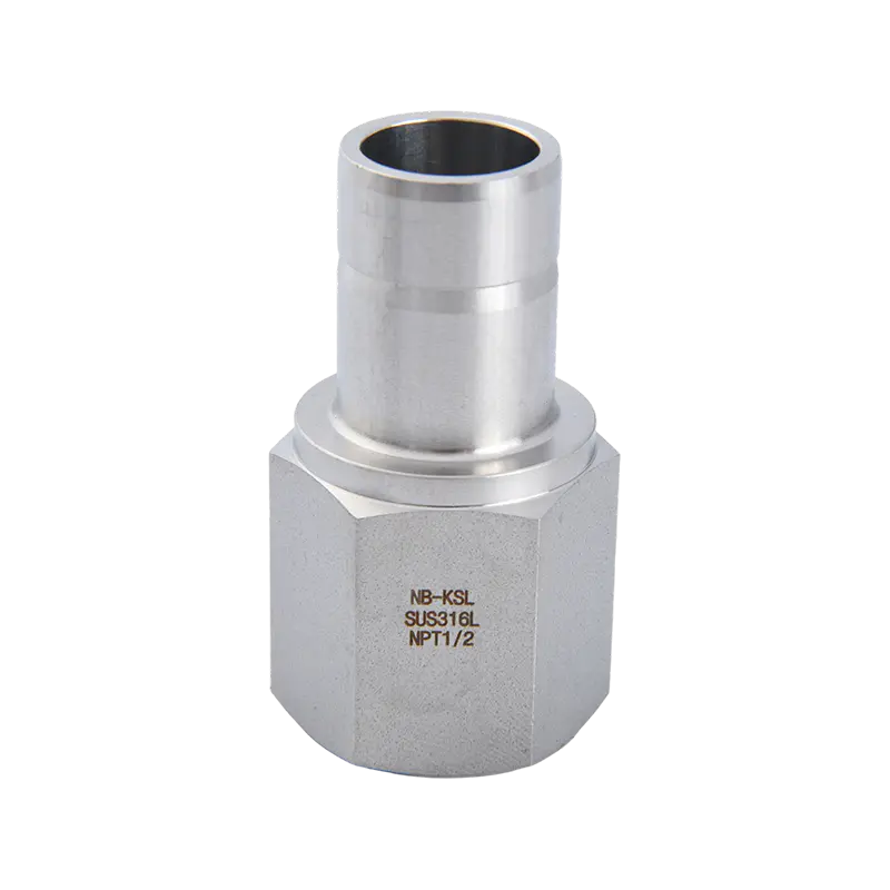 316L Stainless Steel Pipe sa Pipe Internal Thread Adapter