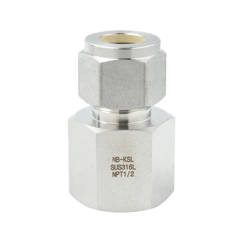 316L Stainless Steel Compression na umaangkop sa panloob na konektor ng thread