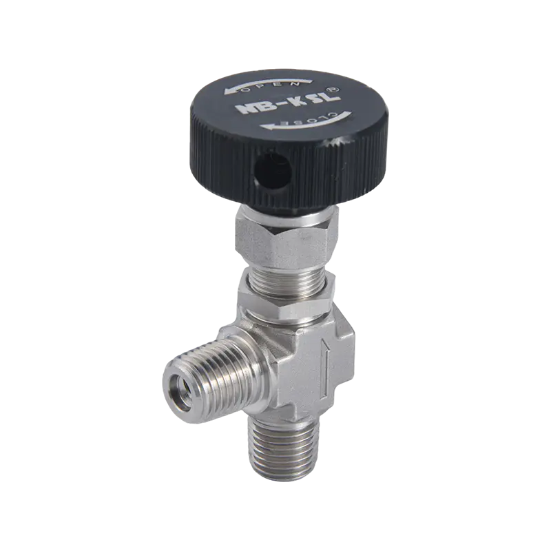 Panlabas na thread right angle needle valve Panlabas na thread right angle needle valve