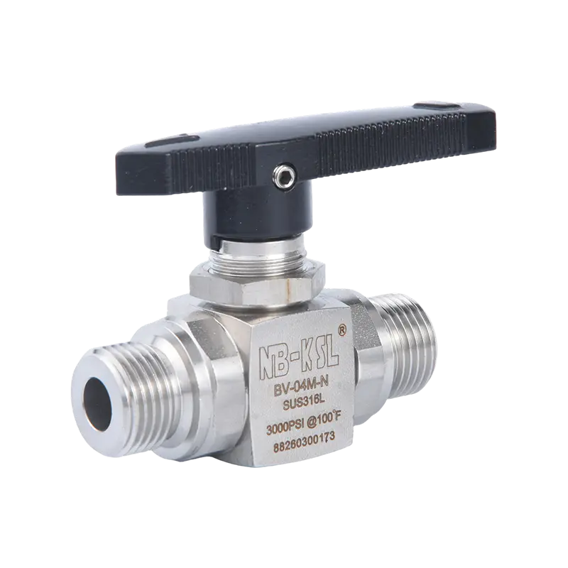 Panlabas na thread straight ball valve