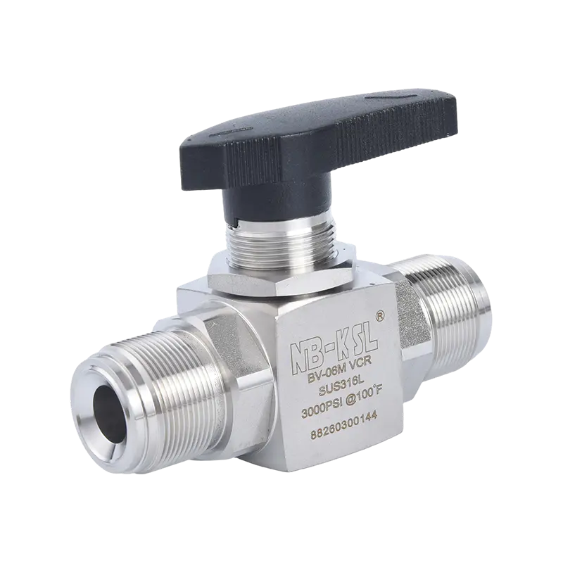 VCR External thread straight-through ball valve