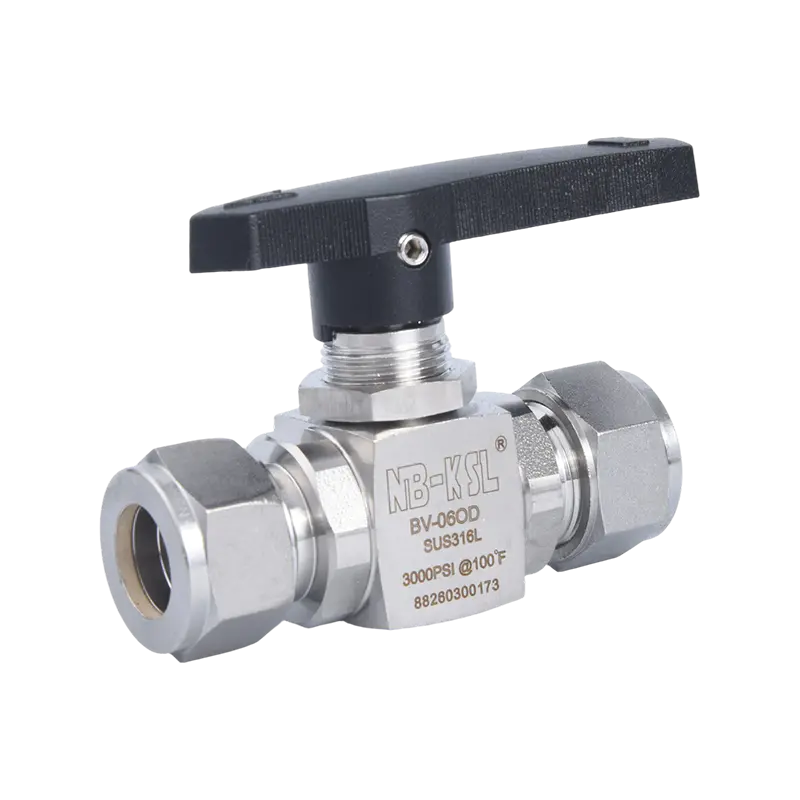 316L hindi kinakalawang na asero mini tube end needle valve 316L hindi kinakalawang na asero mini tube end needle valve