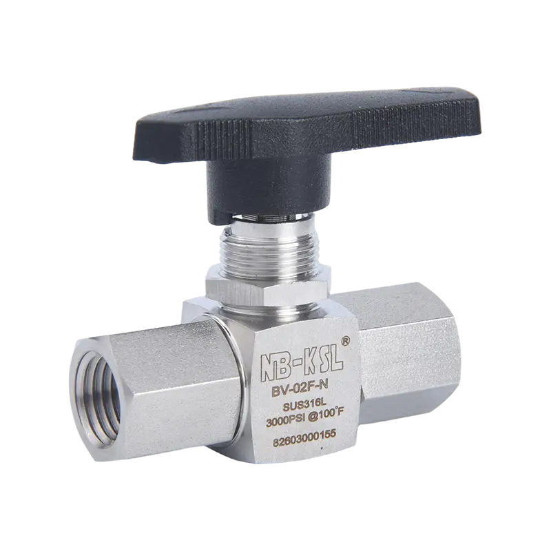 316L hindi kinakalawang na asero mini female thread needle valve