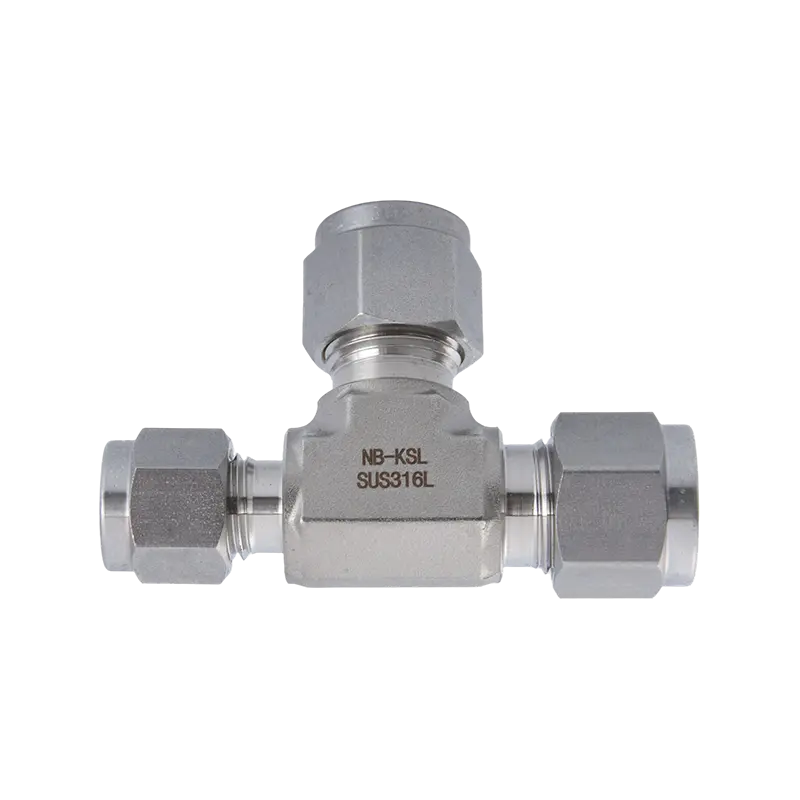 316L Stainless Steel Compression fitting na pampababa ng tee