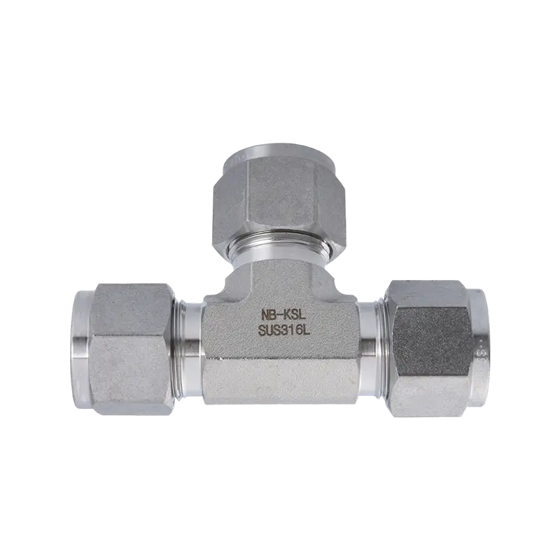 316L Stainless Steel Compression fitting tee